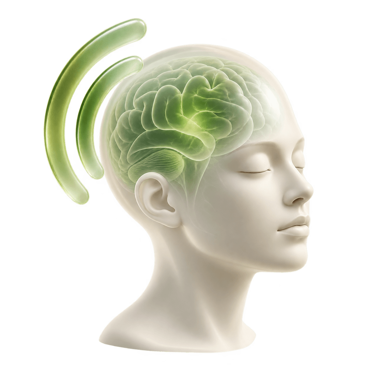 Brain and nerve stimulation research illustration