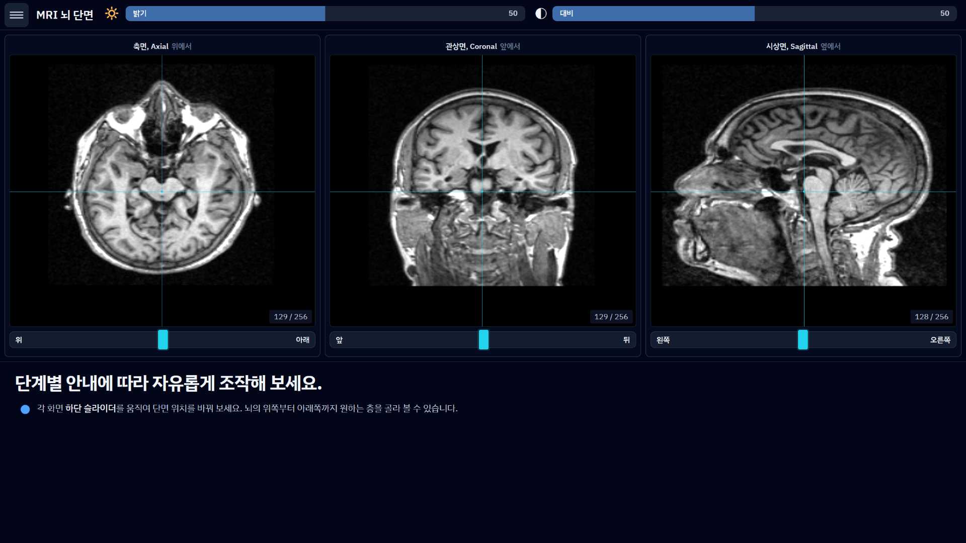 Meeting your first MRI slice screen